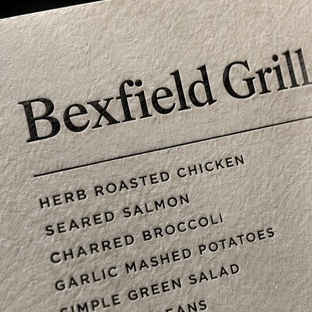 Custom printed restaurant menus in bulk
