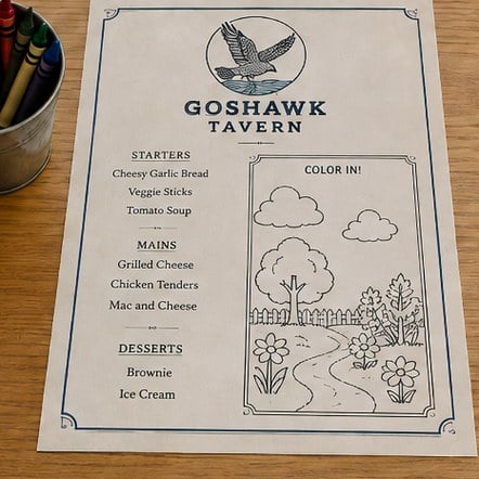 Placemat & Kids&rsquo; Menus