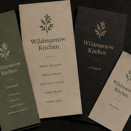 Restaurant menus with logo printing