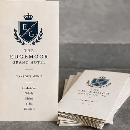 Takeout & Folded Menus